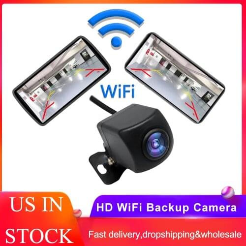 Night Vision Auto Parking Assistance Smart Dynamic Trajectory Parking Line Car Reverse Backup Camera HD WIFI Rear View Camera