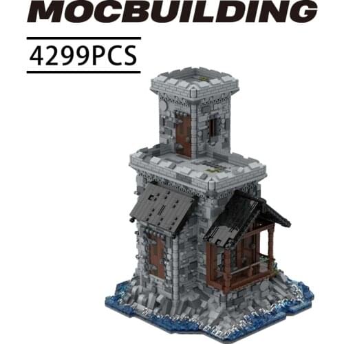 Creator expert MOC Watch tower City Street Scene Building Blocks Construction Modular Block Model Toys Children Gift