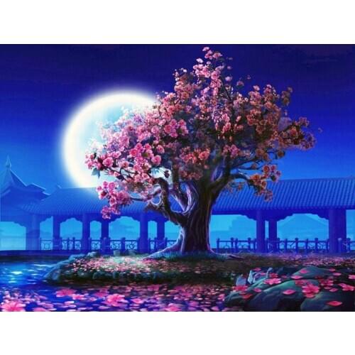 A6300 11CT/14CT/18CT/25CT/28CT oil scenery patterns Counted Cross Stitch DIY Cross Stitch Kits Embroidery Needlework Sets