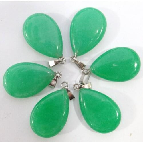 Natural stone Quartz Crystal Turquoises tiger eye Water droplets pendant for diy jewelry making necklace Accessories30pcs A9