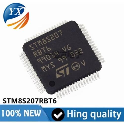 Original authentic STM8S207RBT6 QFP64 package 8-bit microcontroller MCU chip electronic component distribution list