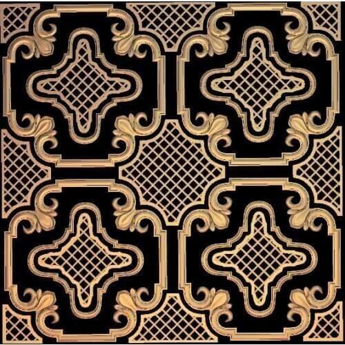Plate 3D Relief Model in STL format CNC Router Carving Engraving Artcam aspire M132