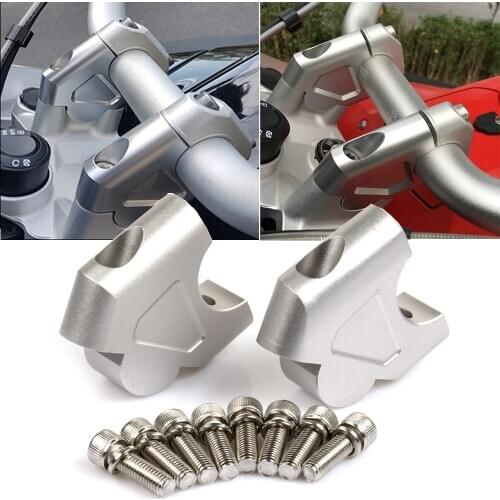 Motorcycle Handlebar Risers Adjustable Bar Clamp Riser Kit For BMW R 1200 GS ADV R1200GS LC ADV R1200GS Rallye R1250GS R 1250 GS