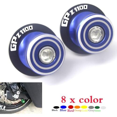 CNC Motorcycle Frame Stands Screws sliders Swingarm Spools Slider for Kawasaki GPZ1100 GP-Z1100 ABS 1995-1998 10M