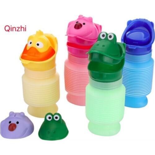 Baby girl boys portable urine bag cute cartoon urinal car toilet car travel urinal reusable urinal bottle