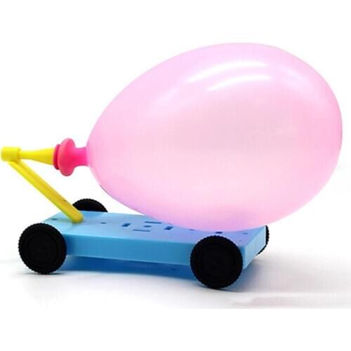 DIY Balloon Powered Car Force Physics Experiment Educational Kids Toy