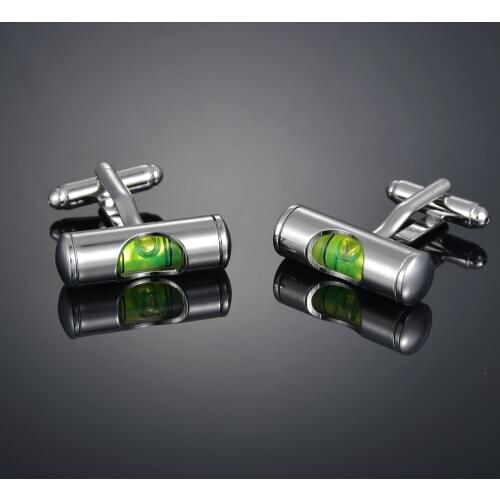 Fashion green water liquid Cufflinks French Cufflinks Cuff studs fashion clothing shirt accessories