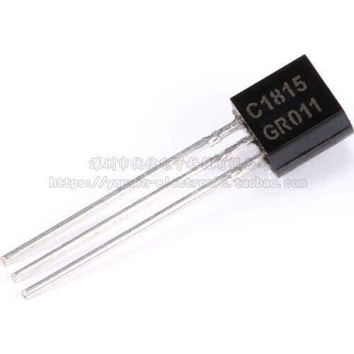 100pcs / 1 lot Original 2SC1815 TO-92 NPN 50V/150mA straight plug transistor copper feet