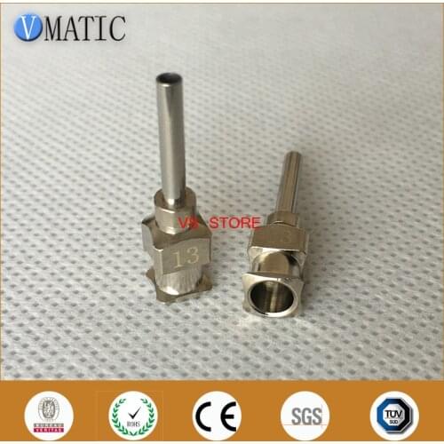 Free Shipping 0.5 Inch Tip Length 13G All Metal Tips Blunt Stainless Steel 12Pcs Dispensing Syringe Needle Tips 1/2 Inch