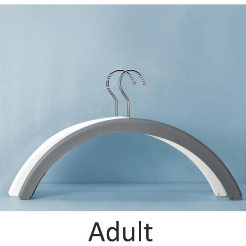 2Pcs Hanging Holder Three-Layer Multifunctional Plastic Rainbow Rotating Clothes Hangers for Bedroom Random Color 2021