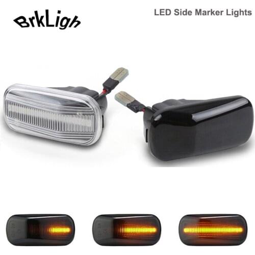 2Pcs LED Dynamic Side Marker Turn Signal Light Lamps For Acura RSX DC5 NSX NA1 NA2 Integra Type-R DC2 Honda City CR-V Civic Jazz