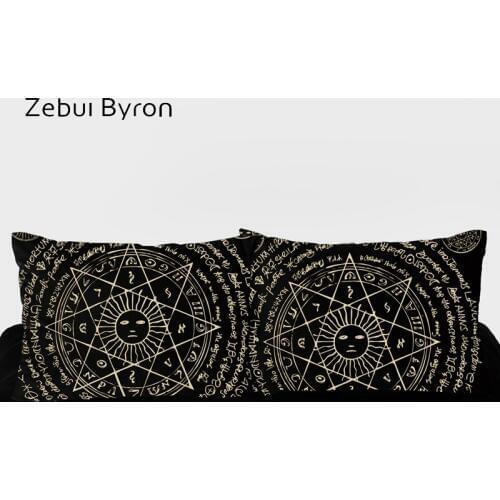 3D HD Pillow Case Custom design,2PCS Pillowcase,Decorative Pillow Cover 45x45/50x70/50x75/50x80,Bedding sun octagonal star