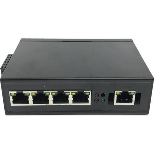 5-port 1000M DIN-Rail managed Industrial Ethernet Network Switch network switch gigabit poe switch POE powered switch
