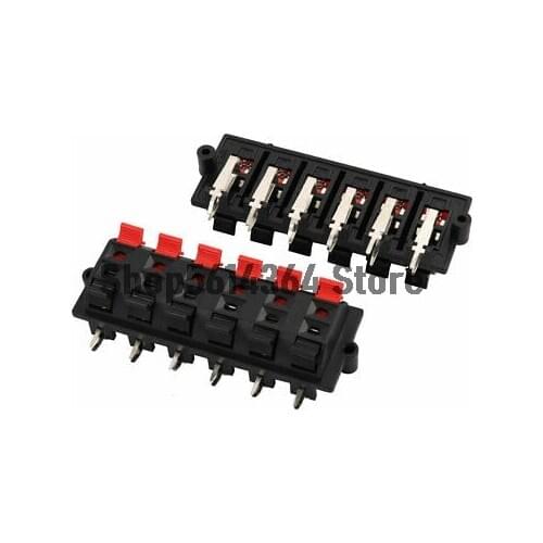 5Pcs 12 Terminal 12 Position Spring Loaded Push Speaker Socket Connector Board