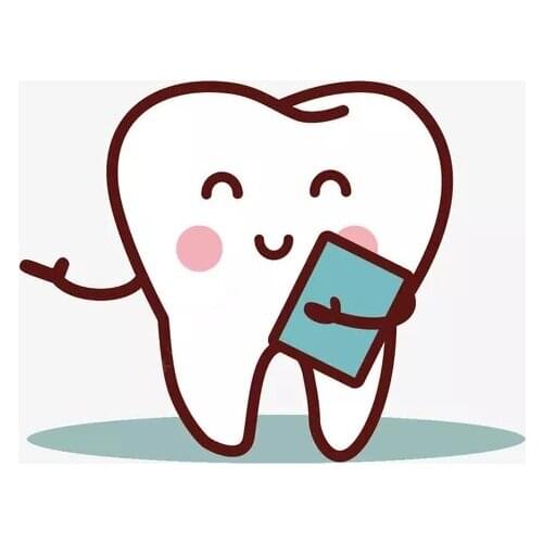 Cartoon Love Teeth Car Sticker Decal Decor Motorcycle Off-road Laptop Trunk Guitar PVC Vinyl Sticker Waterproof PVC JDM JEEP Van