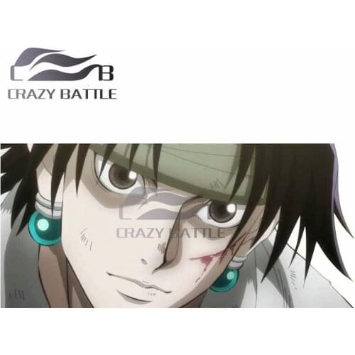 Crazy Battle 13 x 6.1cm Car Stickers for Kulolo HUNTER x HUNTER SUV Scratch-proof Waterproof JDM Fashion Custom Printing Decal