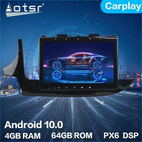 Aotsr Android 10.0 4+64GB Car Radio Player GPS Navigation Car Stereo Multimedia Headunit For Opel MOKKA 2017 - 2019 DSP Carplay