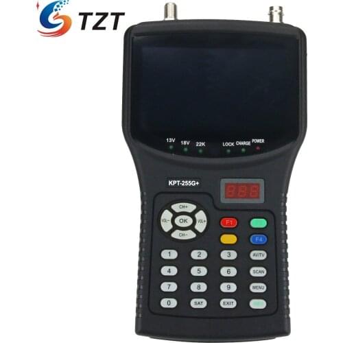 TZT 8MP Digital Satellite Finder Meter 4.3" Monitor Support AHD TVI CVI Coaxial HD Camera KPT-255G