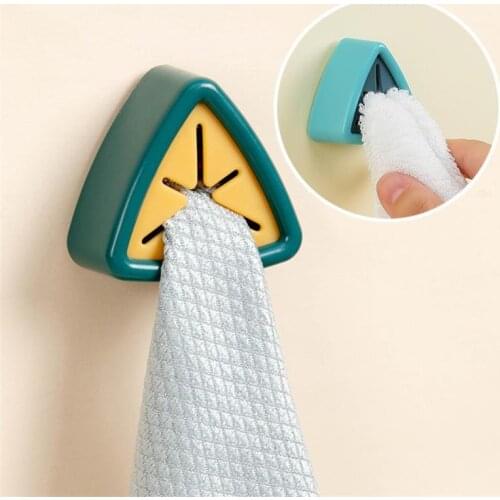 Towel Plug Holder Towel Holder Sucker Wall Rack Washing Cloth Rag Hook Free Punch Storage Hanger Hand Towel Dish Towel Rack Bath