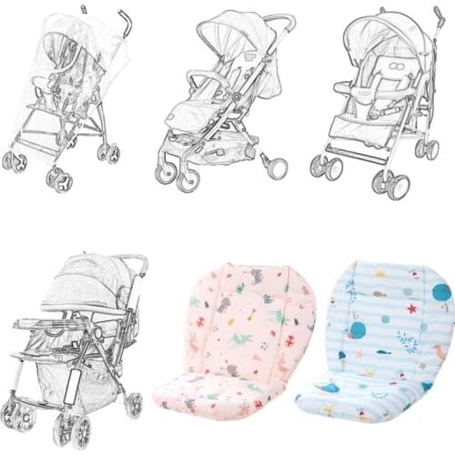 Baby Stroller Seat Cushion Liner Mat Feeding Highchair Pad Cover Newborn Pram Pushchair Accessories Universal