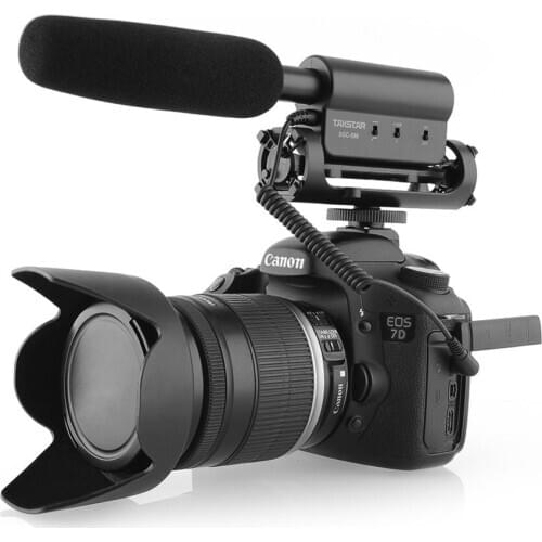 Camera Cardioid Shotgun Condenser Microphone, Takstar SGC-598 Photography Interview Video Mic for Canon EOS Nikon DSLR Camcorder