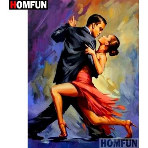 HOMFUN Full Square/Round Drill 5D DIY Diamond Painting "Couple characters" Embroidery Cross Stitch 3D Home Decor A13123