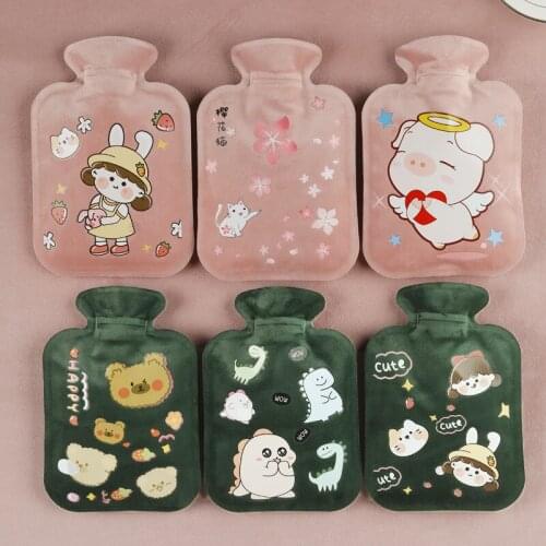 Creative Plush Hot Water Bottle Convenient Hand Warmer, Warm Belly In Winter, Intimate Little Quilted Jacket for Girlfriend