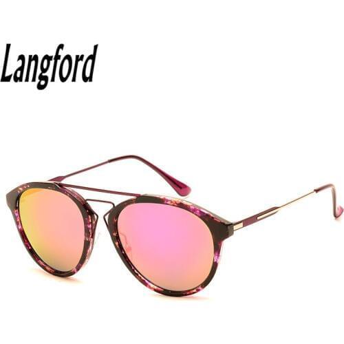 Женские солнцезащитные зеркальные очки Langford China At AliExpress