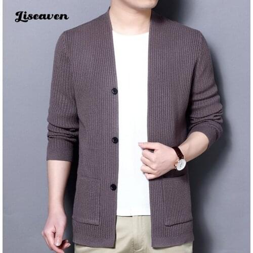 Мужские кардиганы Liseaven China At AliExpress