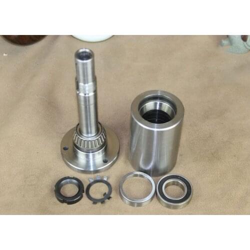 80/100/125/130 small lathe spindle, high-strength screw connection, woodworking lathe, headstock assembly, with flange