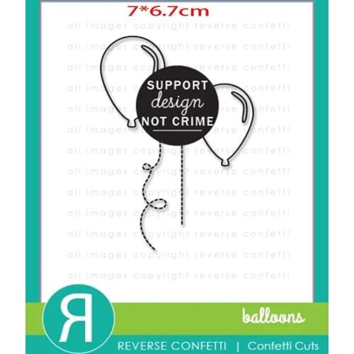 Balloon background Embossing Metal cutting dies 2021 new diy molds Scrapbooking Paper Making die cuts crafts slimeline dies