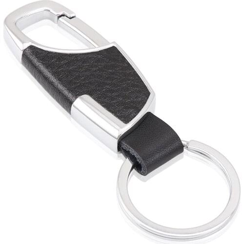 Fashion Leather key Chain Metal Waist Hanging KeyChain for Seat Leon Ibiza cupra Altea for vw passat b5 b6 golf skoda octavia