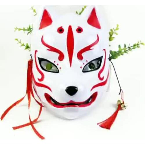 New Japanese Style Anime Dog Head Fox Demon Plastic The Mask Halloween Christma Easter Carnival Cospaly Adult Party Facial Masks