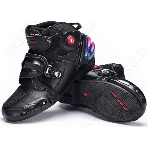 Riding Tribe Professional Motorcycle ankle Boots Men woman Microfiber Leather Motorbike Cycling Racing Boots protection Shoes