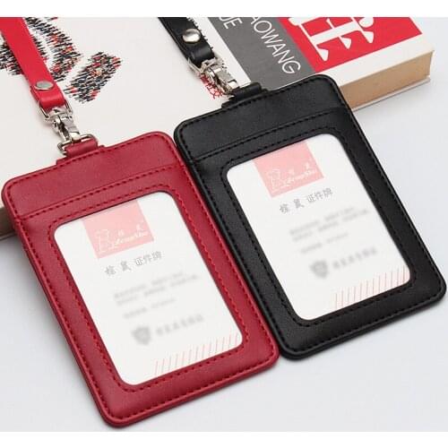 Card Holder Neck Strap with Lanyard Badge Holder Staff ID Card Bus ID Holders Stationary Papelaria Office Card Holder Supplies