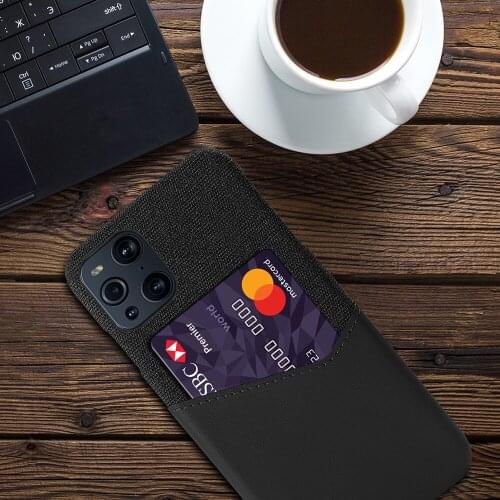 Luxury Business Phone Case For OPPO Find X3 Pro Coque OPPO Find X3Pro Cloth Texture Antiskid Cover For Oppo Find X3Pro 6.7" 2021