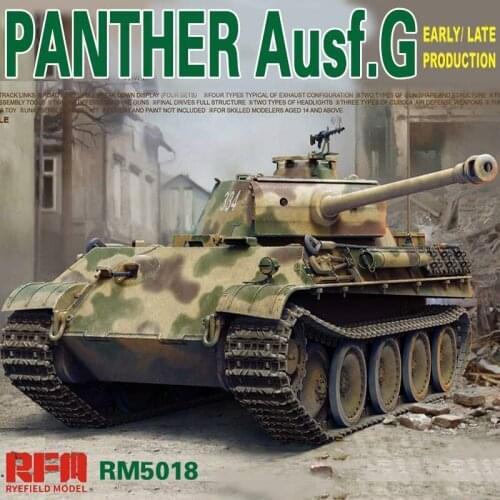 Ryefield Model RFM5018 1/35 Panther Ausf.G Early/ Late productions Model Kit