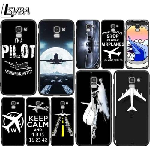 Airplane Flight Travel for Samsung Galaxy J2 J3 J4 Core J5 J6 J7 J8 Prime duo Plus 2018 2017 2016 Silicone Phone Cover