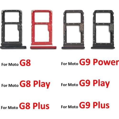 SIM Card Slot SD Card Tray Holder Adapter For Moto G9 Play / G9 Plus / G9 Power / G8 / G8 Plus / G8 Play
