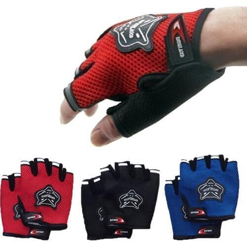 Sports Half Finger Gloves for Men Womens Gym Fitness Training Exercise Body Building Workout Weight Lifting Mittens - Fingerless