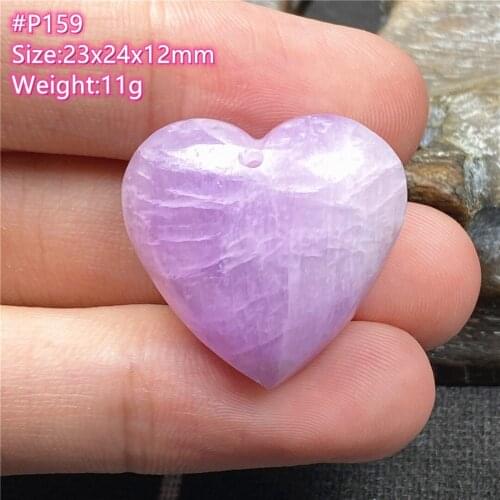 Top Natural Purple Kunzite Stone Pendant Jewelry For Women Man Crystal 23x24x12mm Healing Love Gift Silver Beads Gemstone AAAAA