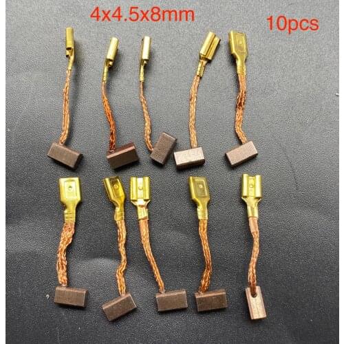 10pcs for Toyota Corolla car glass lift motor carbon brush 4*4.5*8 side socket with copper