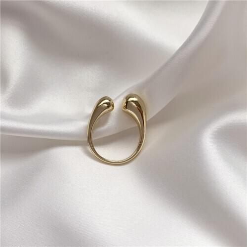 NEW Ashion Temperament Contracted Geometric Opening Ring Jane Wind Restoring Ancient Ways Women Alloy Ring Jewelry Accessories