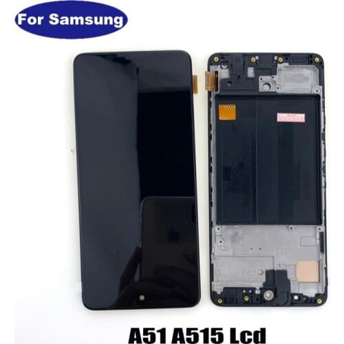 100% Test A515 Display For Samsung Galaxy A51 LCD A515F A515F/DS A515FD A516 M31S Touch Screen Digitizer Assembly Replacement