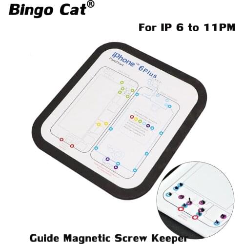 15 in 1 Guide Magnetic Screw Keeper Memory Chart Mat Repair For iPhone 11 XS Max XR X 8P 8 7 7P 6 6s 6p 6SP Teardown Guide Pad