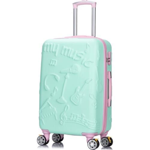 GraspDream 24 inch trolley women universal wheel Korean version Fashion Luggage vs trolley case cute suitcase 20 inch Travel bag