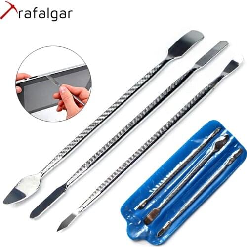 3pcs Universal Mobile Phone Repair Opening Tool Metal Disassemble Crowbar Stainless Steel Pry Phone Hand Tool Set Tablet Repair