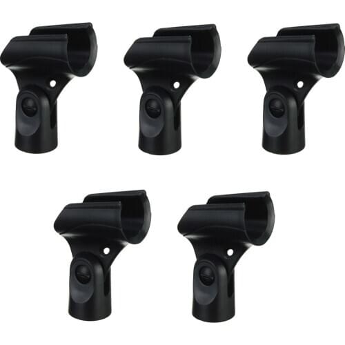 5 Pieces PRO High Quality Flexible Microphone Mic Stand Accessory Clamp Clip Holder Mount