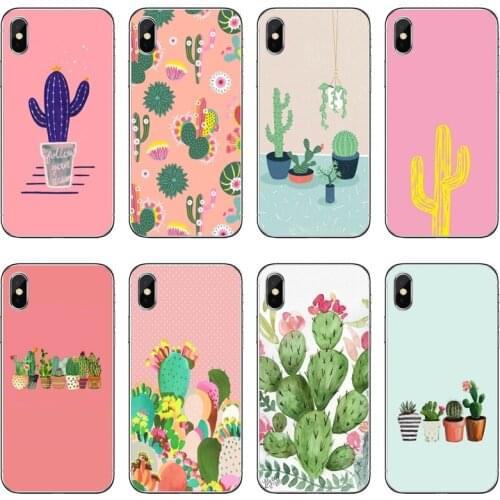 Tropical Plant Cactus Accessories Phone Case For Huawei P30 P20 Pro P10 P9 P8 Lite Y5 Y6 Y7 Y9 P Smart Plus 2018 2019