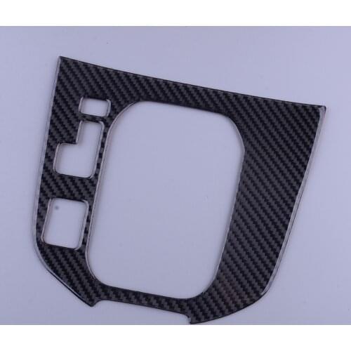 Carbon Fiber Black Car Gear Shift Panel Trim Console Cover Fit for Mazda CX-9 2019 2020 Left Hand Drive Only